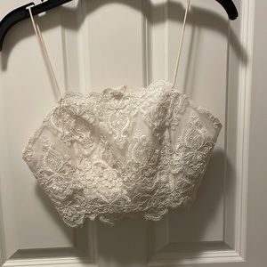 Camisole off white lace
